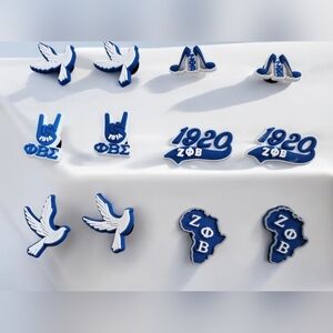 Zeta Phi Beta Sorority Croc Charms